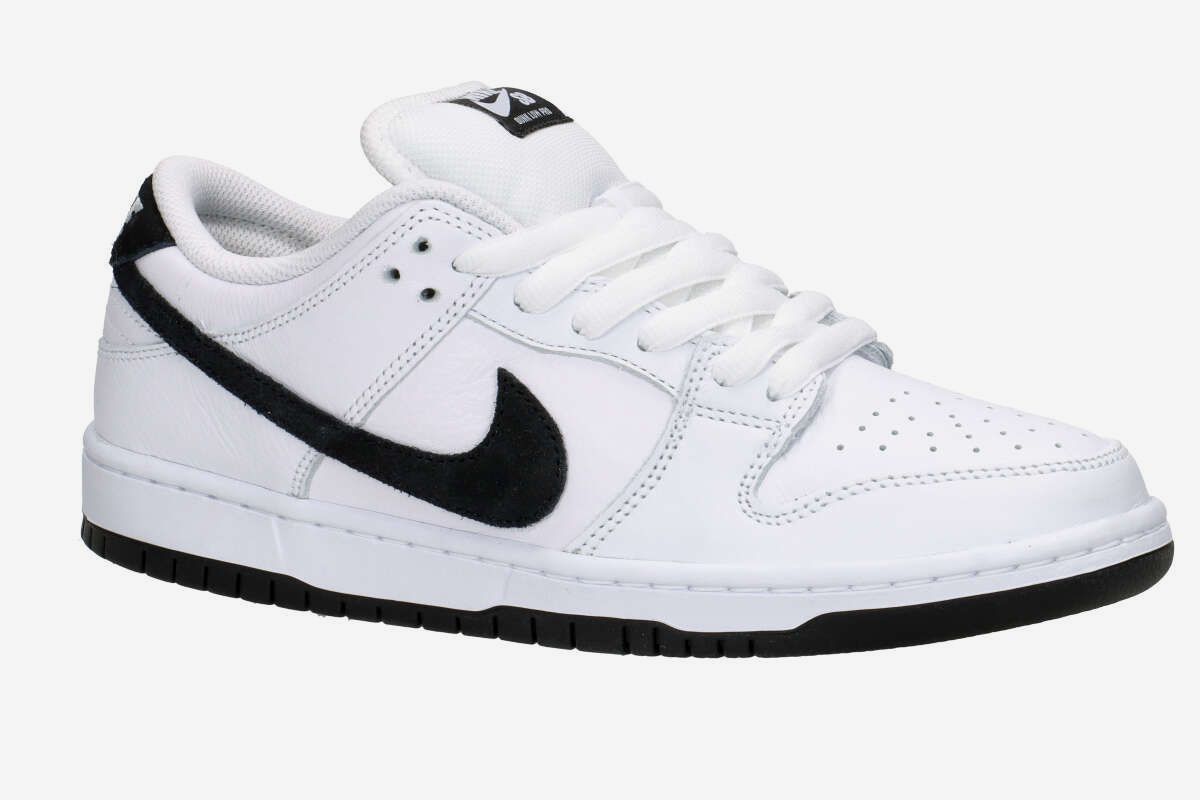 Nike SB Dunk Low Pro Shoes (white white black)