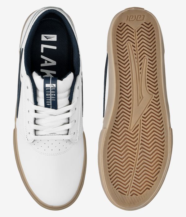Lakai Griffin Schuh (white gum leather)