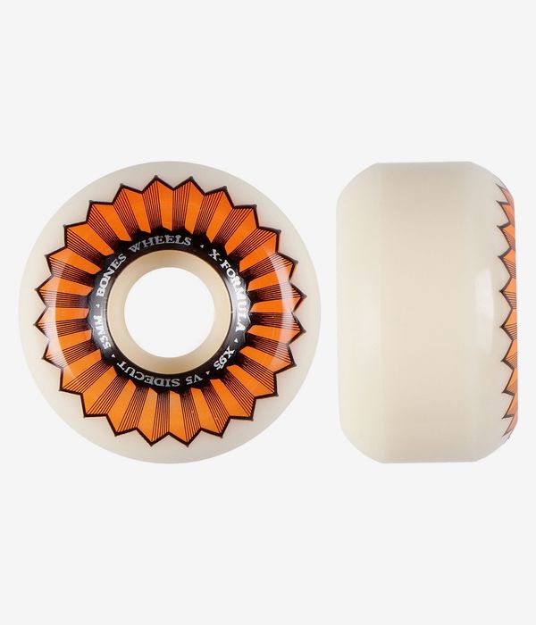 Bones X Formula V5 Wheels (white orange) 53 mm 95A 4 Pack