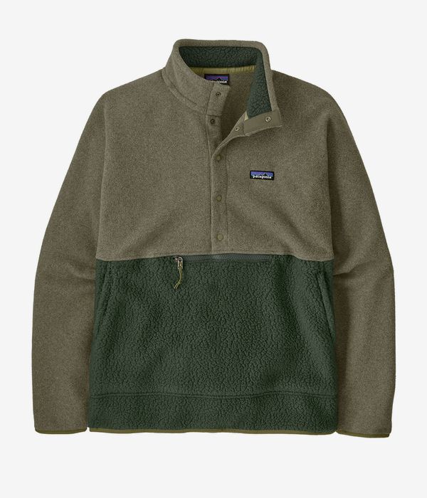 Patagonia Retro Pile 1/2 Snap Veste (old growth green)