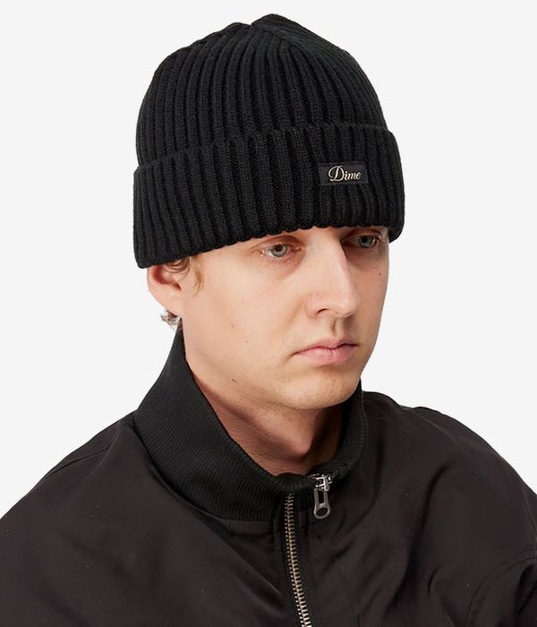 Dime Cursive Rib Berretto (black)