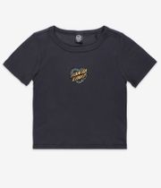 Santa Cruz Heart Wreath Mini Front T-Shirt women (black wash)