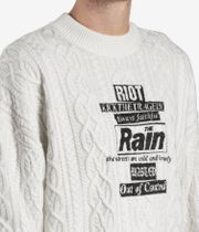Wasted Paris Rain Cable Sweatshirt (off white)