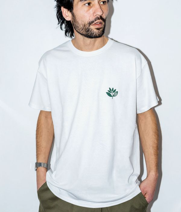 Magenta Classic Plant T-Shirt (white)