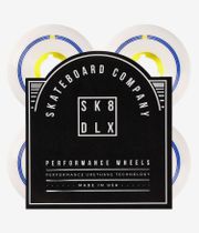 skatedeluxe Retro Conical Wielen (white yellow) 60mm 100A 4 Pack