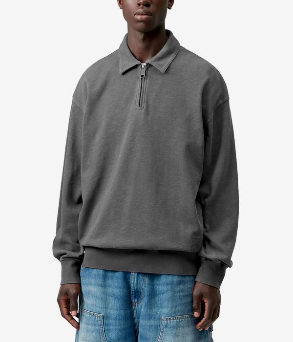 Carhartt WIP Harper Polo-Shirt (black garment dyed)