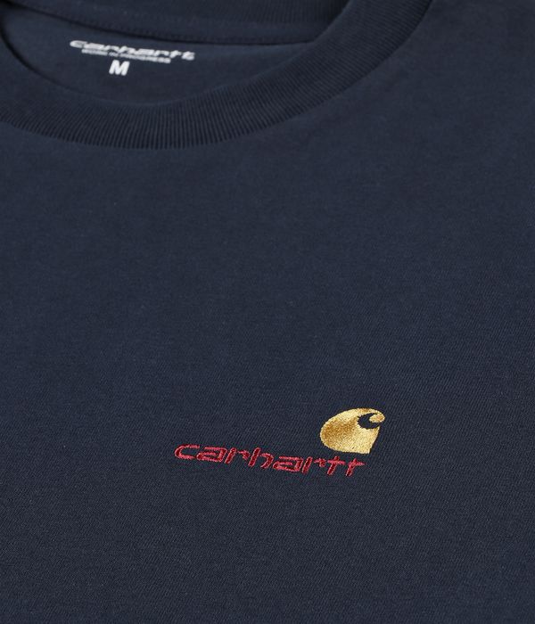 Carhartt WIP American Script Organic T-Shirt (deep night)