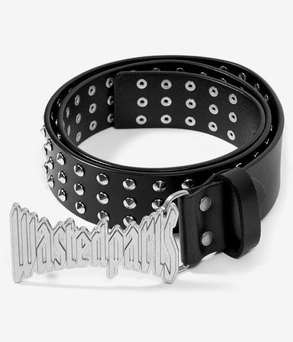 Wasted Paris United Leather Belt (black silver)