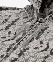 Butter Goods Lowland Camo Zip-Sweatshirt avec capuchon (washed black)