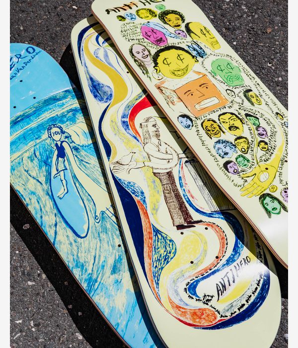 Anti Hero Doobie Expressions 8.75" Skateboard Deck (cream)