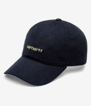 Carhartt WIP Canvas Script Casquette (deep night gentle green)