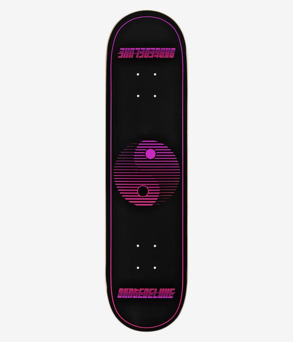 skatedeluxe Yin Yang Twin Tail 8" Skateboard Deck (black)