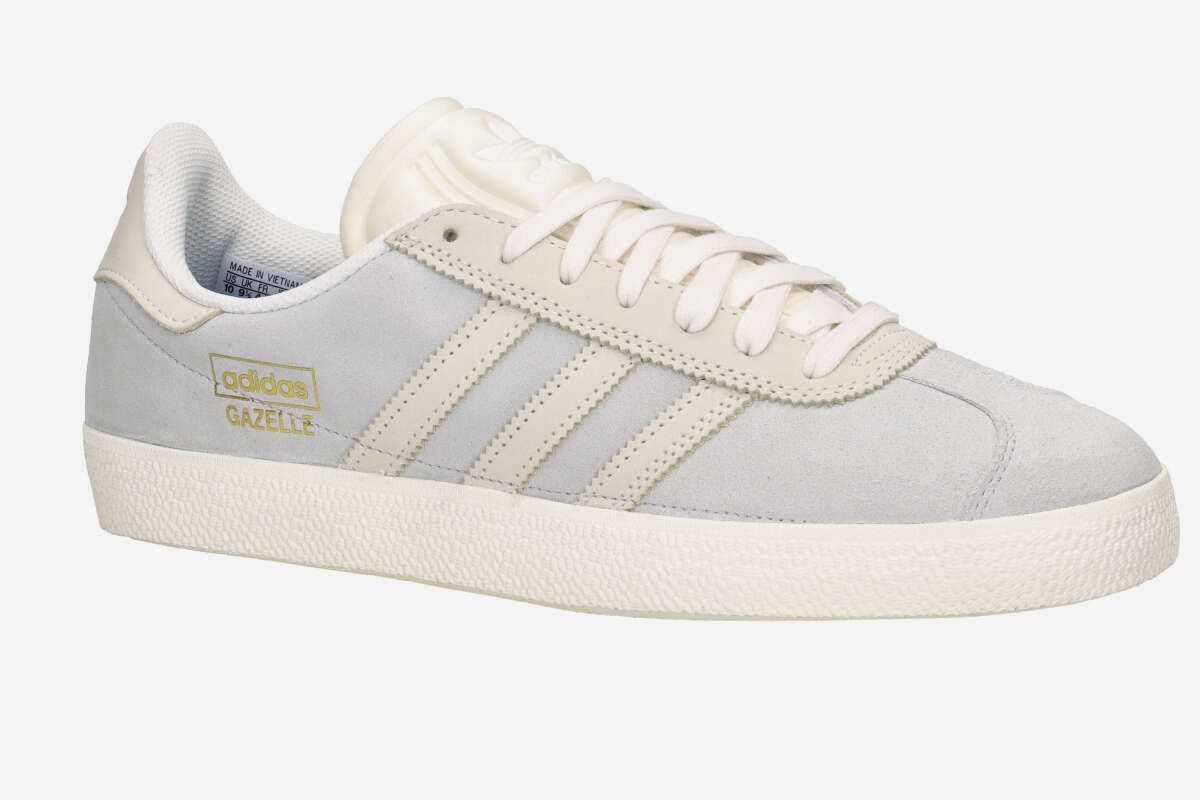 adidas Skateboarding Gazelle ADV Shoes (grey white gold)