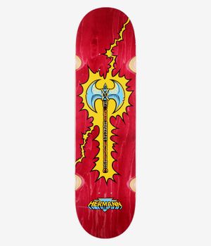 Real Herman Battle Axe Wheel Wells 8.25" Skateboard Deck (multi)