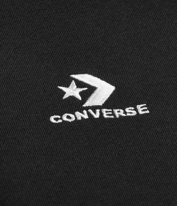 Converse Go To Embroidered Star Chevron Brushed Back Hoodie (black)