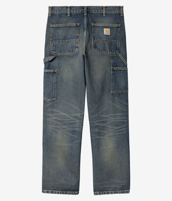Carhartt WIP Double Knee Pant Smith Jeans (blue worn used wash)