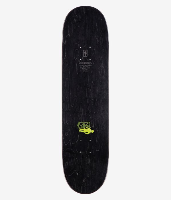 Girl Malto Giant Metal OG 8.25" Skateboard Deck (black green)