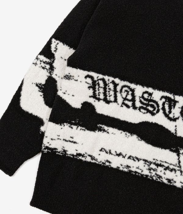 Wasted Paris Razor Pilled Sweater (black white)