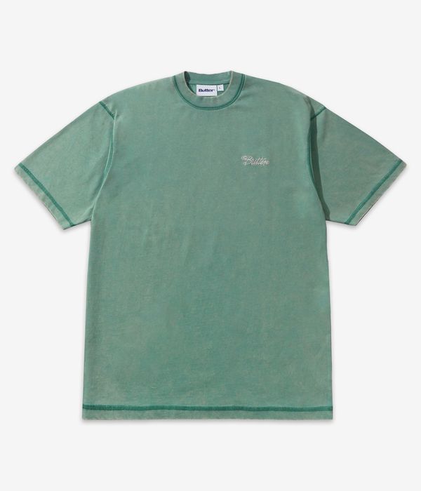 Butter Goods Jive Overlock Stitch T-Shirt (distressed jade)
