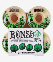 Bones STF Peace V1 Wheels (white green) 53mm 99A 4 Pack