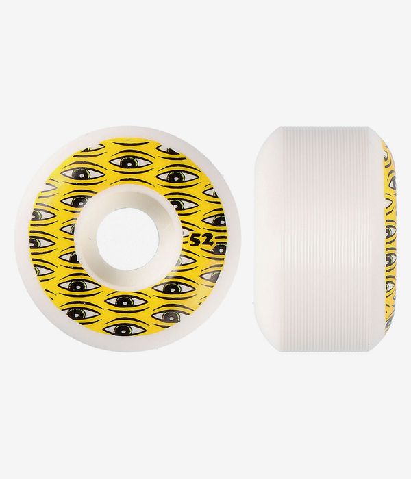 Toy Machine All Seeing Roues (white yellow) 52mm 100A 4 Pack