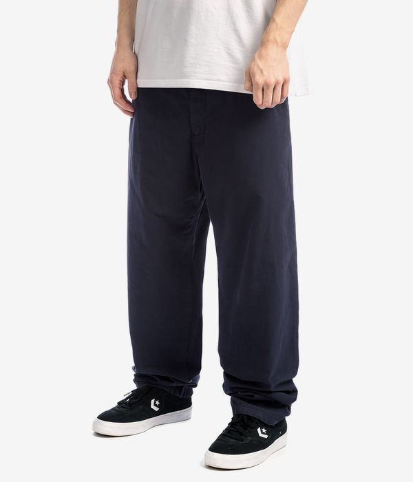 Carhartt WIP Calder Pant Dothan Poplin Pants (dark navy garment dyed)