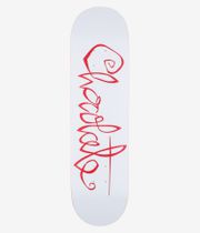 Chocolate Trahan OG Script 8.25" Skateboard Deck (white)