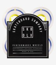 skatedeluxe Retro Wheels (white yellow) 53mm 100A 4 Pack