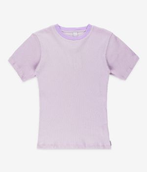 Iriedaily 2 Tone Rib T-Shirt women (light violett)