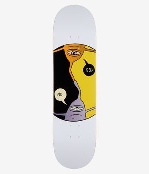 Toy Machine Yes/No 8.25" Planche de skateboard (white)