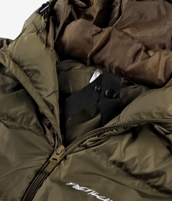 Poetic Collective Hooded Puffer Jacket (olive)