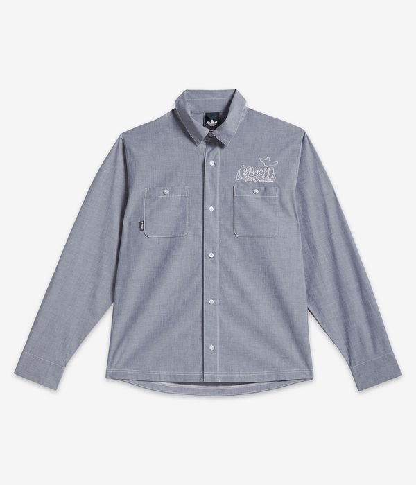 adidas Gonz Button Shirt (aurora ivy white)