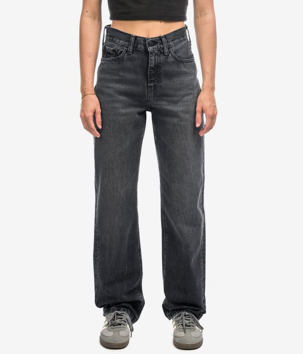 Carhartt WIP W' Noxon Pant Smith Jeansy women (black marble used wash)