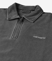 Carhartt WIP Piquè Script Felpa (black white garment dyed)