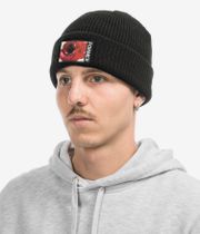 Former Rosette Patch Beanie (black)