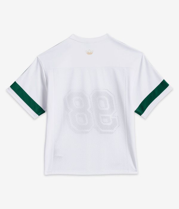 adidas Tyshawn Jersey T-Shirt (white ice gold collegiate green)