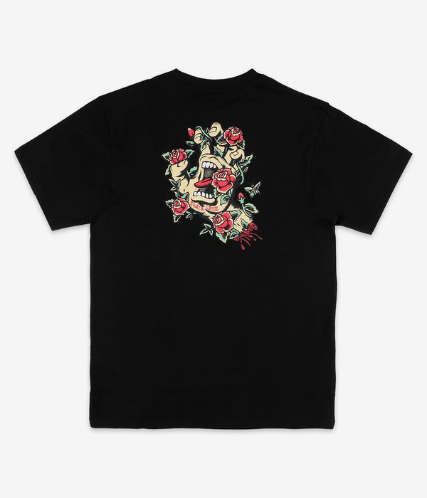 Santa Cruz Screaming Rose Flash T-Shirt (black)