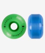 skatedeluxe Fidelity Rouedas (green blue) 53mm 100A Pack de 4