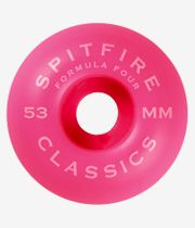 Spitfire Formula Four Classics Roues (neon pink) 53 mm 99A 4 Pack