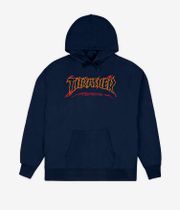 Thrasher Cracked Hoodie (navy)