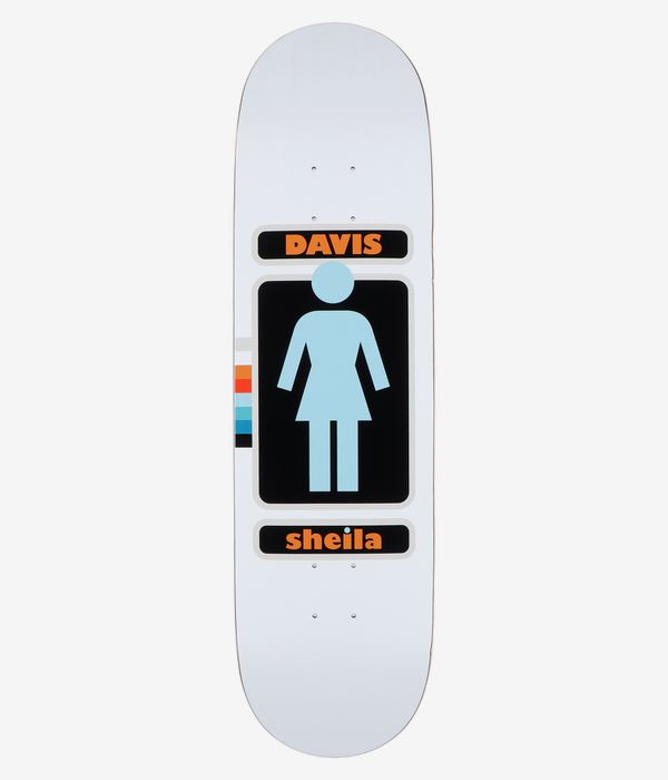 Girl Davis '93 Til Palette 8.5" Skateboard Deck (white)