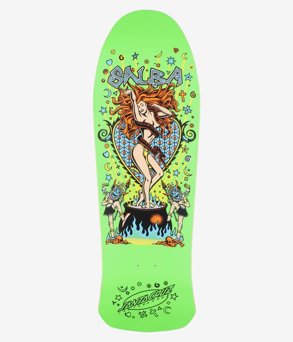 Santa Cruz Salba Witch Doctor Reissue 10.4" Tabla de skate (green)