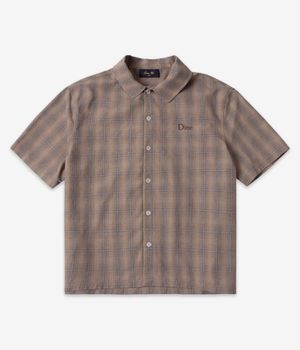 Dime Plaid Button Up Shirt (brown)