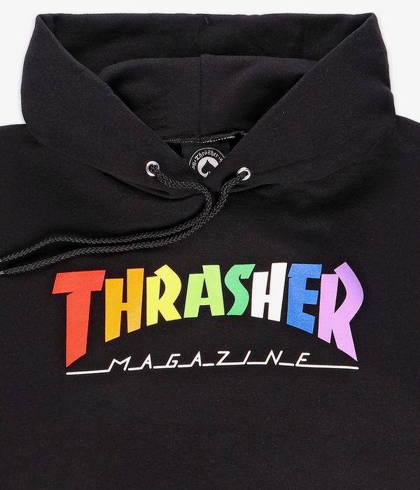 Thrasher Rainbow Mag Bluzy z Kapturem (black)