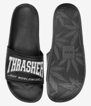 HUF x Thrasher Logo Pantolettes (black)