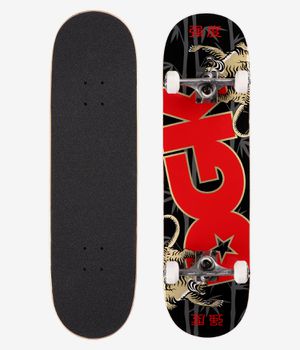 DGK Strength 8.25" Complete-Skateboard (black red)