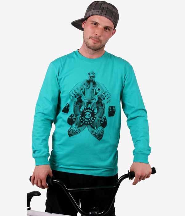Acquista Globe Vegas Maglia a maniche lunghe sea green online skatedeluxe
