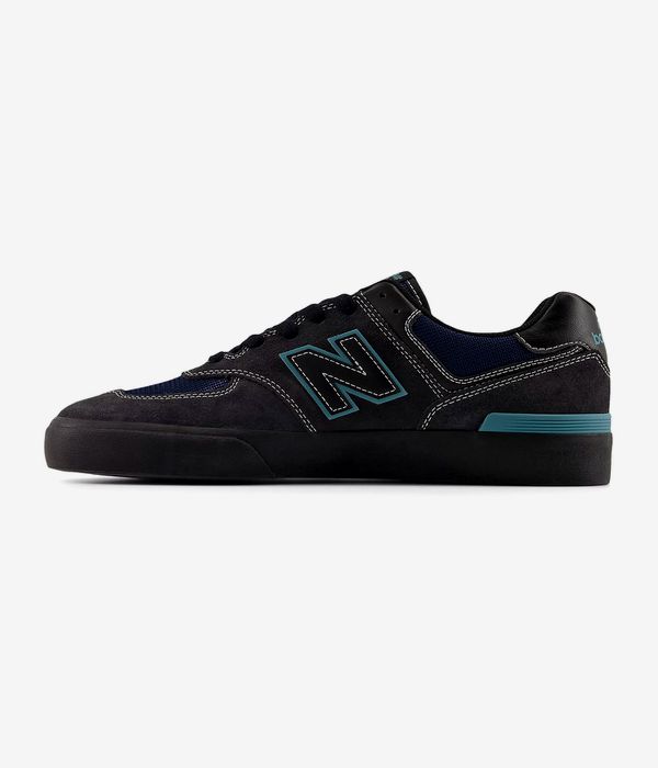 New Balance Numeric 574 Vulc Shoes (faded black faded teal)