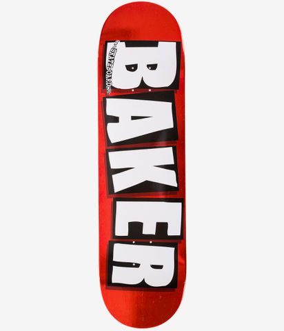 Baker Brand Logo 8 5 Deck Red Foil Buy At Skatedeluxe