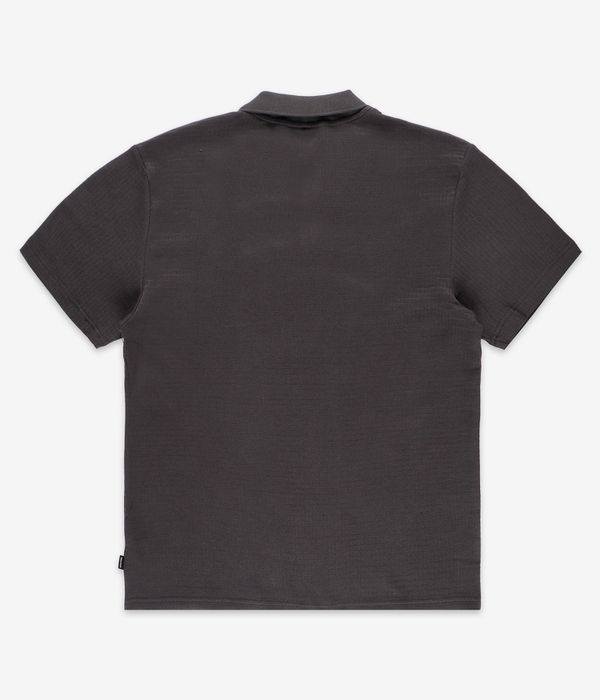 Brixton Waffle Polo-Shirt (washed black)